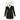 Women's black insulated parka with a faux fur hood, featuring long sleeves and a stylish design suitable for winter wear.