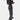 Women's slim fit gray business suit with a modern high-waisted design, featuring a blazer and knee-length dress, perfect for formal office wear.