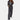 Women's slim fit gray business suit featuring a high-waisted design; includes a tailored blazer and matching pants, suitable for a modern office setting. The suit in size 2XL showcases a sleek and professional look with a structured collar and defined waistline.