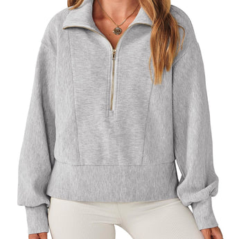 Tan cropped jacket for women with long sleeves, designed for a stylish and lightweight look, suitable for fall and available in XXL size.