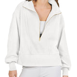 Tan cropped jacket for women, lightweight and stylish, designed for fall wear, featuring a collared neckline and long sleeves.