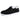 Women's turquoise fur-lined slip-on shoes in black, designed for winter, featuring a sporty and stylish look suitable for outdoor activities.