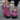 Women's lightweight waterproof hiking shoes in pink and gray, shown in a size 42, featuring an anti-slip sole; the shoes are designed for outdoor activities and have a stylish, functional appearance.
