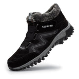 Women's black waterproof insulated hiking boots, size 43, designed with a stylish appearance and anti-slip sole, suitable for outdoor activities and providing comfort and protection.