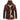 
A Women's Waterproof Windproof Hiking Jacket in Coffee Red, size 4XL, featuring a plaid tartan pattern with a collar and long sleeves, designed for outdoor wear.