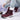 Women's wine red insulated snow boots with white fur lining, designed for winter with non-slip soles.