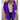 
A women's white teddy coat in a soft plush material, styled as a fluffy winter cardigan with a purple hue, featuring long sleeves, a collar, and a comfortable waist-length fit.