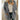 Dark gray women's teddy coat in a soft plush fabric, worn by a person who is also wearing sunglasses and a dress shirt. The coat is fluffy and suitable for winter, with an emphasis on its cozy and warm texture. The model is showcasing the 5XL size.