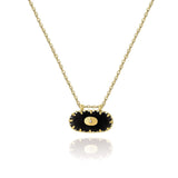 Luxury emerald necklace with a green gemstone pendant on a gold chain.