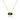 Elegant green gemstone pendant on a gold chain, luxury emerald necklace.