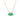 YA-CHAN Green Gemstone Pendant on a Gold Chain featuring a luxurious emerald necklace design.