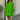 Bright green long sleeve eyelet dress in lightweight cotton, featuring a collared neckline, defined waist, and flowing sleeves, suitable for spring weather.