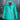 Turquoise waterproof and windproof hoodie jacket with adjustable hood, featuring long sleeves and a high collar in a 5XL size.
