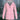 Pink waterproof windproof hoodie jacket with adjustable hood, featuring long sleeves and a high collar, designed for outdoor use.