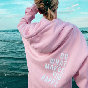 Avencea - "Do What Makes You Happy" Oversized Hoodie