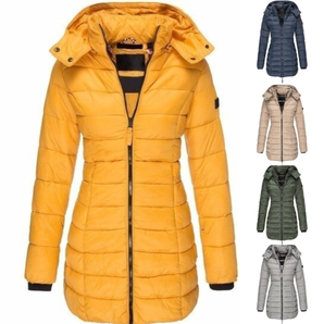 Avencea - Mid-length Warm Slim Cotton Coat Suit