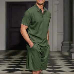 Avencea - Men's Set - Classic - Luxurious Material - Perfect for Summer
