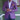 Voorkant paarse blazer voor heren
