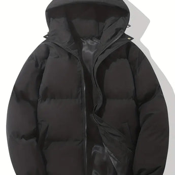 Emerson - Klassisches Design Warme Kapuzenjacke hellblau vorderseite close up