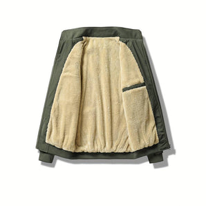 Avencea - Warm winter jacket for men in army green, navy blue, black, gray, and khaki