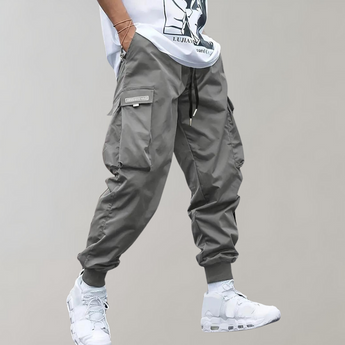 Grijze cargo broek voor heren