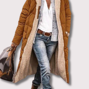 Avencea Reversible Long Puffer Jacket – Chic and Stylish Design