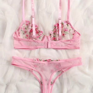 Avencea Transparent Lingerie Set