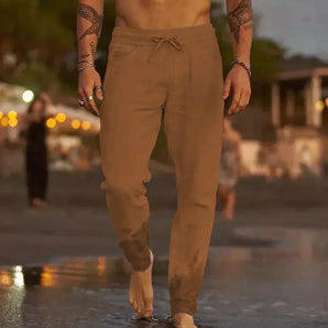 Avencea Long Linen Pants for Summer at the Beach
