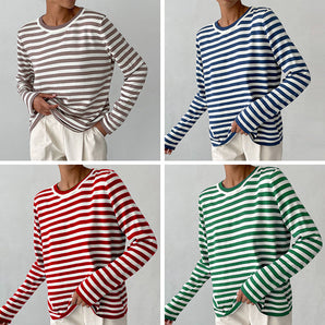 Avencea's Striped Long Sleeve Shirt