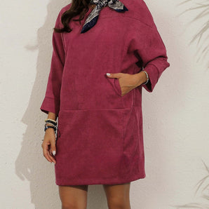 Avencea - Corduroy Dress - Retro Design