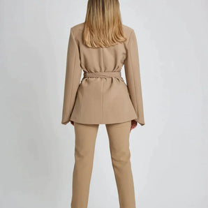 Avencea - Blazer with Exquisite Additional Belts
