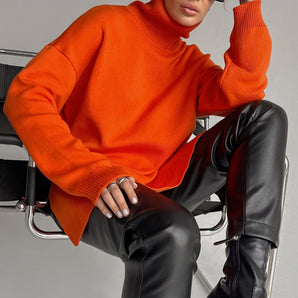 Avencea - Stylish Side Split Sweater
