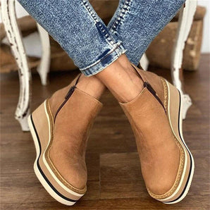 Avencea - Chic High-Heeled Leather Boots