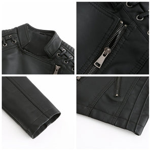 Avencea - Elegant leather jacket with stylish design
