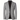Schouders van grijze blazer voor heren