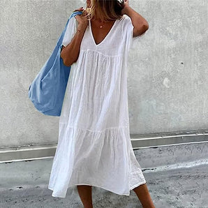 Avencea - Simple Dress with Ruffles for an Elegant Look