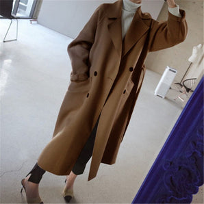 Avencea - Long Wool Coat for Stylish Warmth Made from Wool!