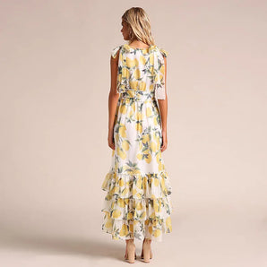 Avencea | Maxi Dress with Elegant Print and Casual Style