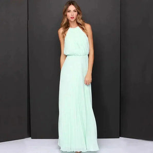 Avencea - Sleeveless Halter Dress