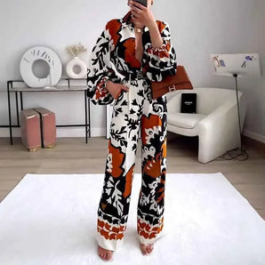 Avencea - Printed Two-Piece Fashion Set