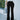 Voorkant blauwe flare pants voor dames
