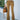 Voorkant groene flare pants voor dames