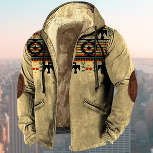 Avencea - Hoodie with Tribal Print