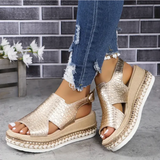 Gold Orthopädische Sandalen