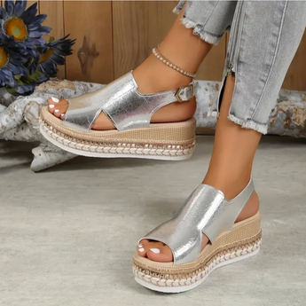 Silber Orthopädische Sandalen