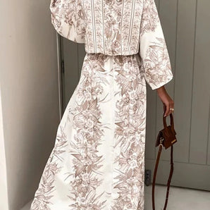Avencea Spaghetti Strap Dress with Short Sleeves and Generous Skirt