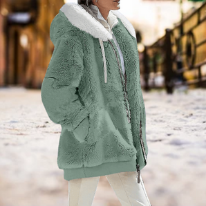 Avencea - The Most Beautiful Winter Plush Hoodie with Zipper