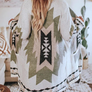 Avencea - Vintage Tribal Charm Cardigan