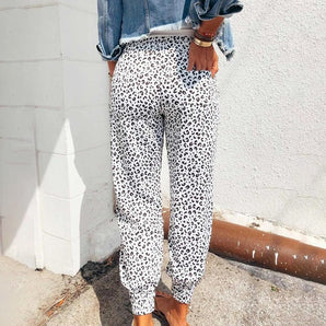Avencea - Trousers with Unique Leopard Pattern