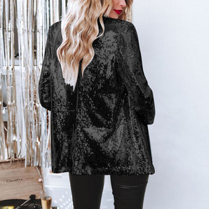 Sequin Blazer for Stylish Versatility and Elegance